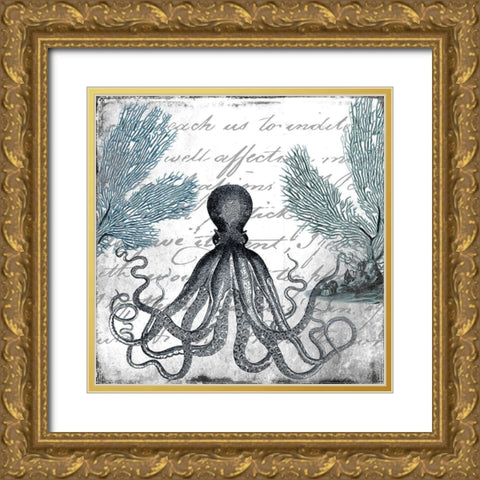 Under the Sea 2 Gold Ornate Wood Framed Art Print with Double Matting by Kimberly, Allen