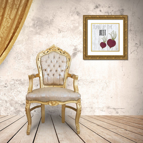 Vegetables 2 Gold Ornate Wood Framed Art Print with Double Matting by Kimberly, Allen