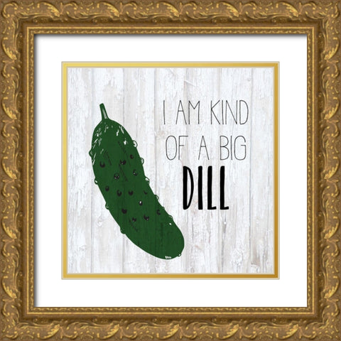 Vegetables 7 Gold Ornate Wood Framed Art Print with Double Matting by Kimberly, Allen