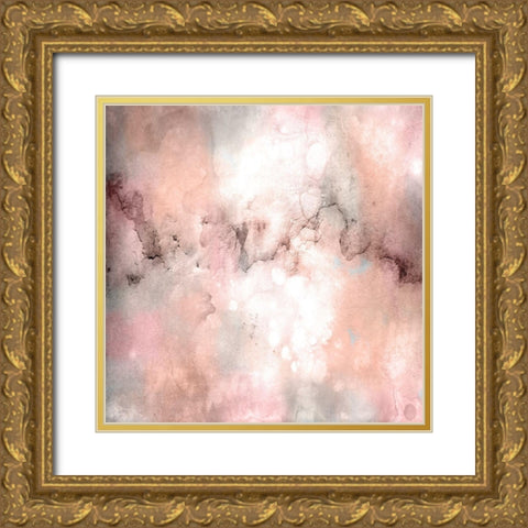 Blush Tones Gold Ornate Wood Framed Art Print with Double Matting by Kimberly, Allen