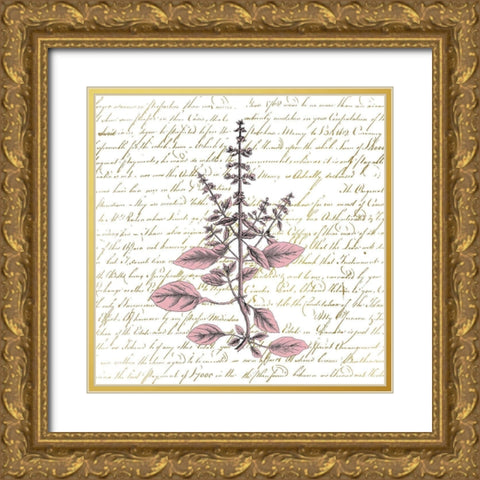 English Blush 3 Gold Ornate Wood Framed Art Print with Double Matting by Kimberly, Allen