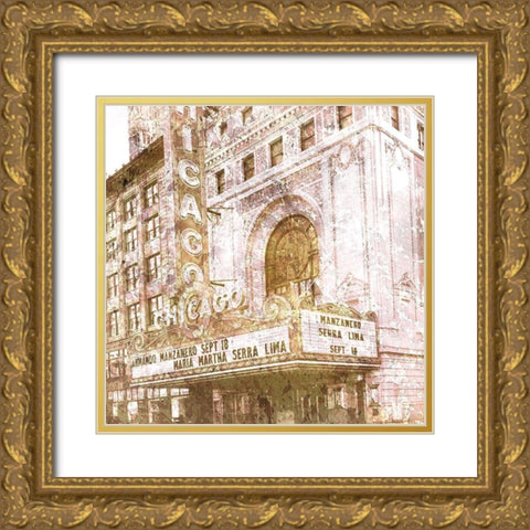 Marquee 1 Gold Ornate Wood Framed Art Print with Double Matting by Kimberly, Allen