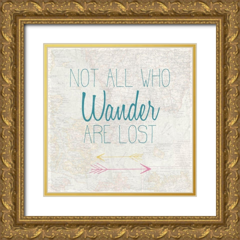 Adventures 2 Gold Ornate Wood Framed Art Print with Double Matting by Kimberly, Allen