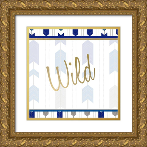 Indigo Dreamer 2 Gold Ornate Wood Framed Art Print with Double Matting by Kimberly, Allen