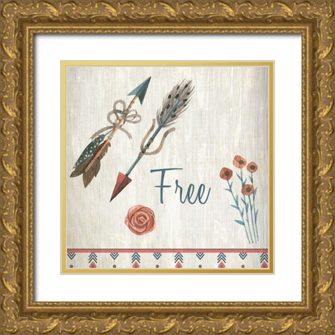 Wild Dream Free 3 Gold Ornate Wood Framed Art Print with Double Matting by Kimberly, Allen