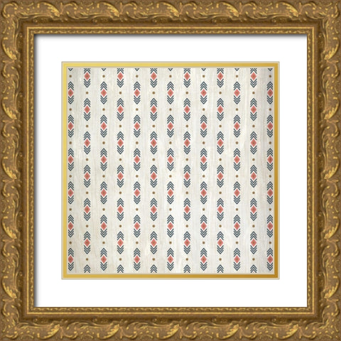 Wild Dream Free Pattern Gold Ornate Wood Framed Art Print with Double Matting by Kimberly, Allen