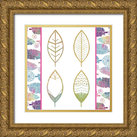 Wild 6 Gold Ornate Wood Framed Art Print with Double Matting by Kimberly, Allen