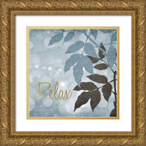 At the Spa 2 Gold Ornate Wood Framed Art Print with Double Matting by Kimberly, Allen