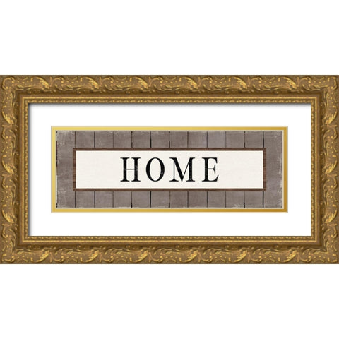 Home Gold Ornate Wood Framed Art Print with Double Matting by Louise, Gigi