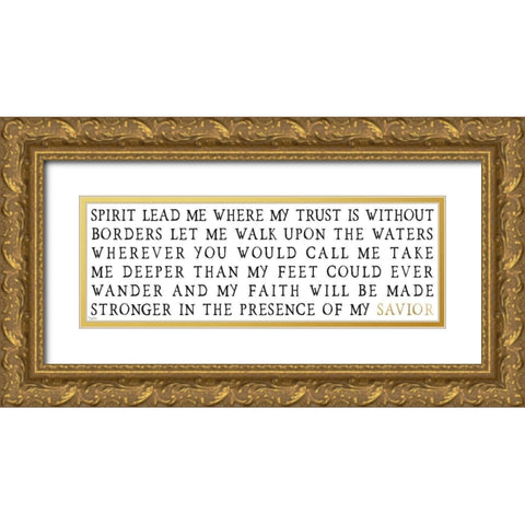 Savior Gold Ornate Wood Framed Art Print with Double Matting by Louise, Gigi