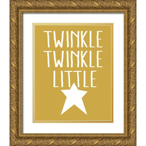 Twinkle Twinkle 2 Gold Ornate Wood Framed Art Print with Double Matting by Louise, Gigi
