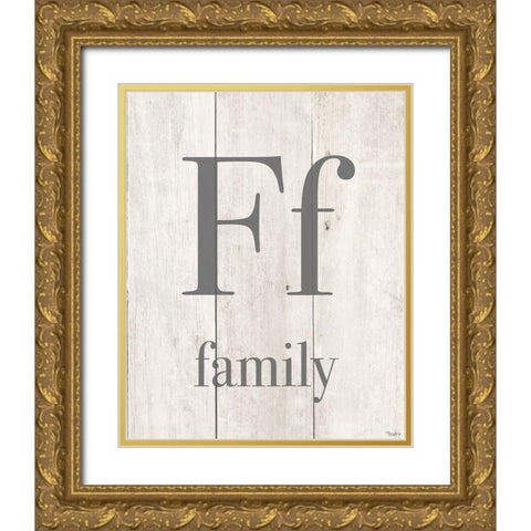 Family Gold Ornate Wood Framed Art Print with Double Matting by Louise, Gigi