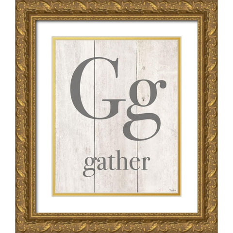 Gather Gold Ornate Wood Framed Art Print with Double Matting by Louise, Gigi