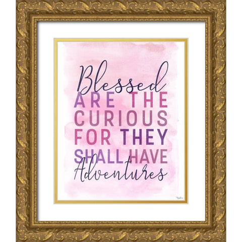 Blessed Adventures Gold Ornate Wood Framed Art Print with Double Matting by Louise, Gigi