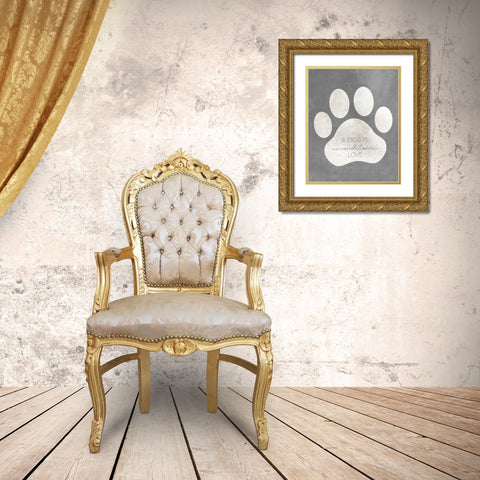 Dog Unconditional Gold Ornate Wood Framed Art Print with Double Matting by Louise, Gigi