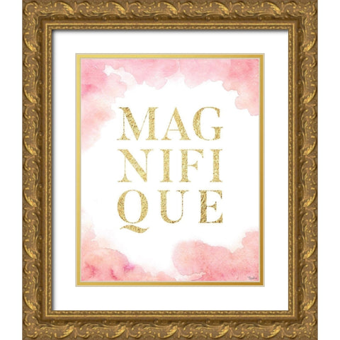 Magnifique Gold Ornate Wood Framed Art Print with Double Matting by Louise, Gigi