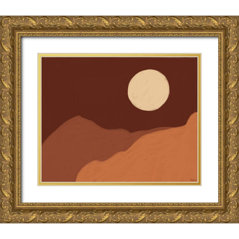 Earthen Landscape 2 Gold Ornate Wood Framed Art Print with Double Matting by Louise, Gigi