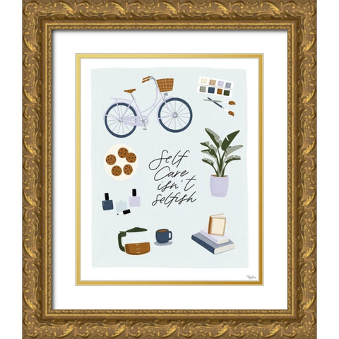 Isnt Selfish Gold Ornate Wood Framed Art Print with Double Matting by Louise, Gigi