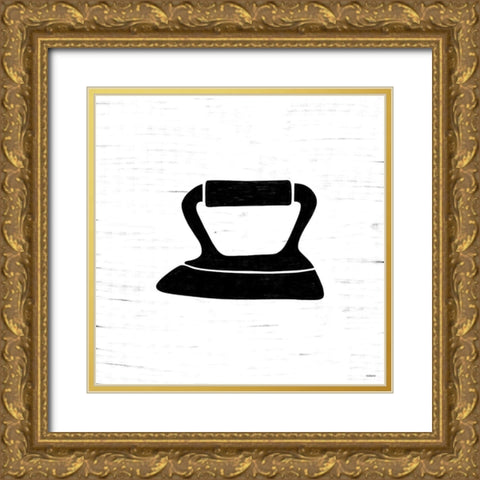 Iron Gold Ornate Wood Framed Art Print with Double Matting by Louise, Gigi