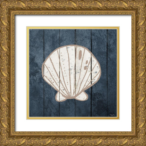 Breathe Shell 2 Gold Ornate Wood Framed Art Print with Double Matting by Louise, Gigi