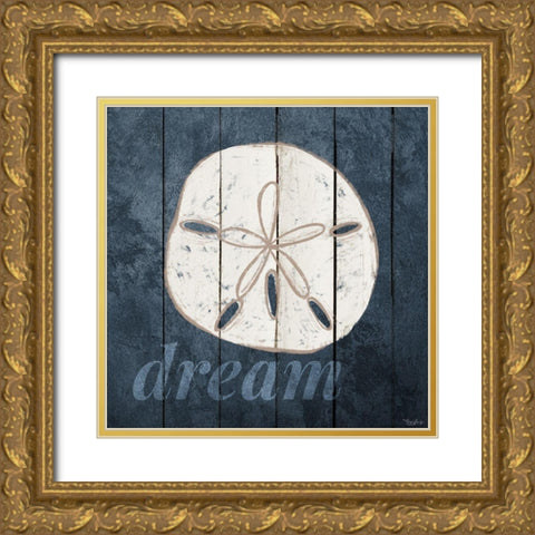 Dream Sanddollar Gold Ornate Wood Framed Art Print with Double Matting by Louise, Gigi