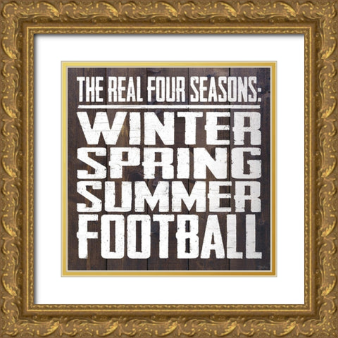 Four Seasons Gold Ornate Wood Framed Art Print with Double Matting by Louise, Gigi