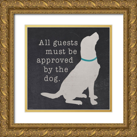 All Guests Gold Ornate Wood Framed Art Print with Double Matting by Louise, Gigi