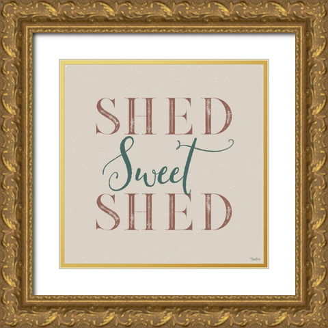 Sweet Shed Gold Ornate Wood Framed Art Print with Double Matting by Louise, Gigi