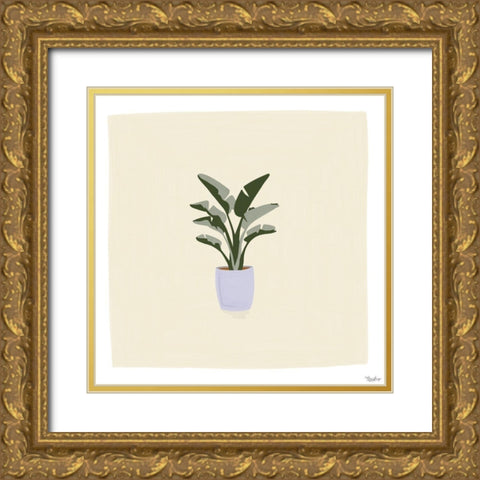 Plant Gold Ornate Wood Framed Art Print with Double Matting by Louise, Gigi
