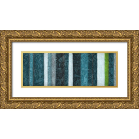 Morroccan Stripes Combined 2 Gold Ornate Wood Framed Art Print with Double Matting by Emery, Kristin