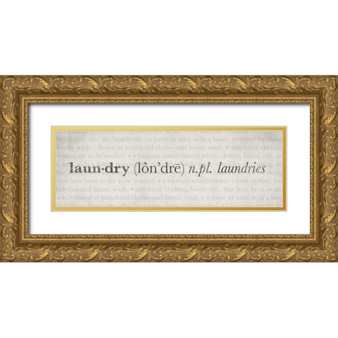 Definitions - Laundry II Gold Ornate Wood Framed Art Print with Double Matting by Emery, Kristin