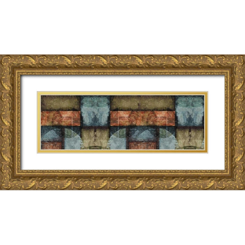 Circle Gold Ornate Wood Framed Art Print with Double Matting by Emery, Kristin