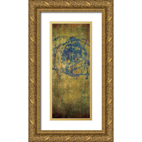 Color Splash I Gold Ornate Wood Framed Art Print with Double Matting by Emery, Kristin