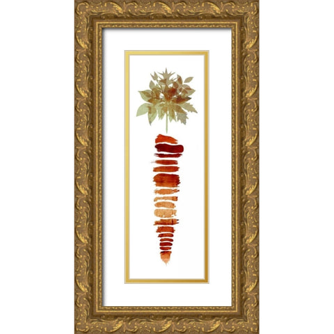 Carrot I Gold Ornate Wood Framed Art Print with Double Matting by Emery, Kristin