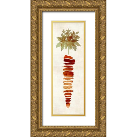 Carrot II Gold Ornate Wood Framed Art Print with Double Matting by Emery, Kristin