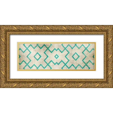 Pattern Gold Ornate Wood Framed Art Print with Double Matting by Emery, Kristin