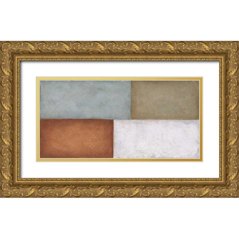 4Tile Gold Ornate Wood Framed Art Print with Double Matting by Emery, Kristin