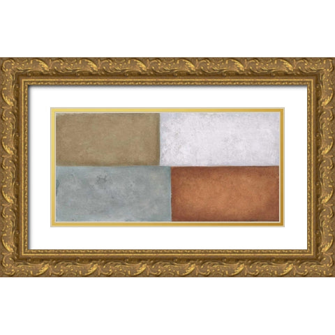 4Tile 2 Gold Ornate Wood Framed Art Print with Double Matting by Emery, Kristin