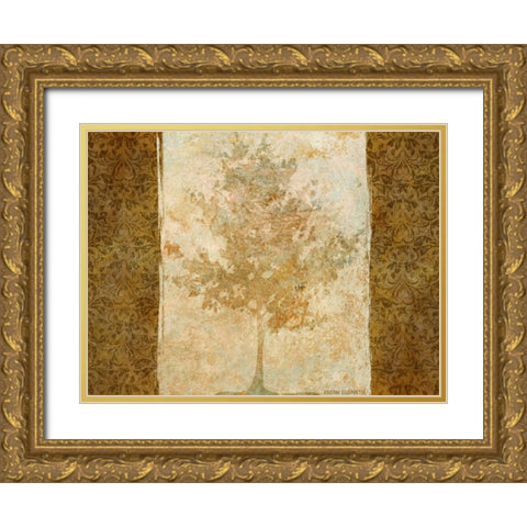 Tree I Gold Ornate Wood Framed Art Print with Double Matting by Emery, Kristin