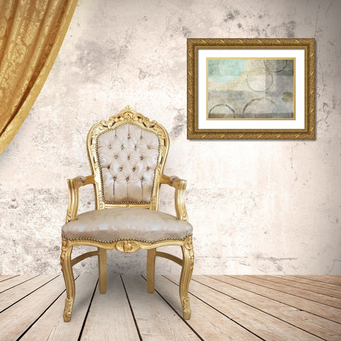Paradise Moon II Gold Ornate Wood Framed Art Print with Double Matting by Emery, Kristin
