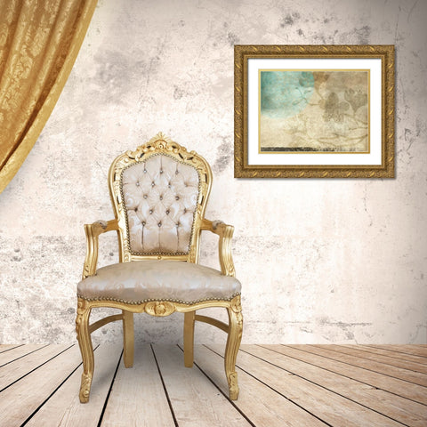 Paradise Moon IV Gold Ornate Wood Framed Art Print with Double Matting by Emery, Kristin