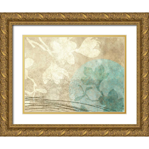 Paradise Moon V Gold Ornate Wood Framed Art Print with Double Matting by Emery, Kristin