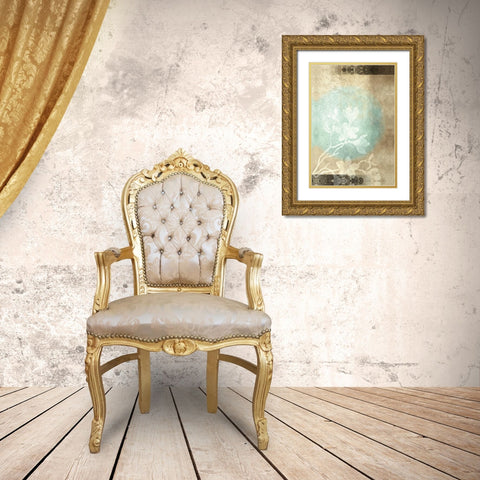 Paradise Moon XV Gold Ornate Wood Framed Art Print with Double Matting by Emery, Kristin