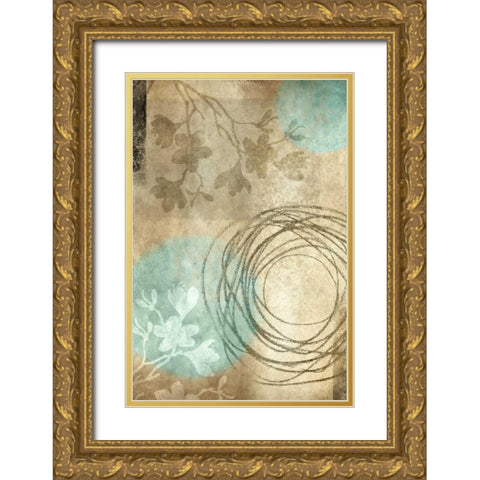 Paradise Moon XV Gold Ornate Wood Framed Art Print with Double Matting by Emery, Kristin