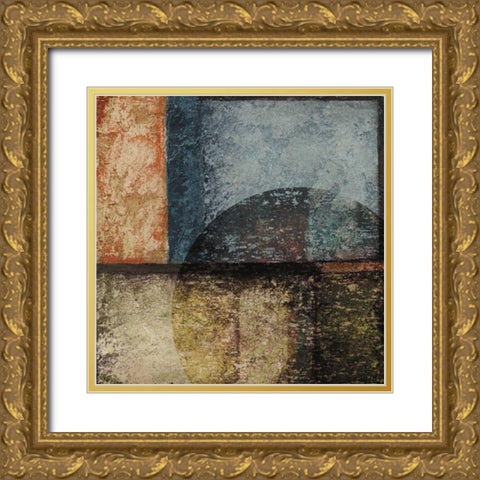 Square III Gold Ornate Wood Framed Art Print with Double Matting by Emery, Kristin