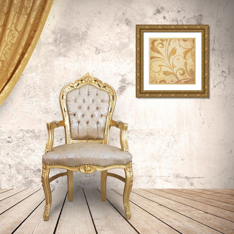 Gold Gold Ornate Wood Framed Art Print with Double Matting by Emery, Kristin