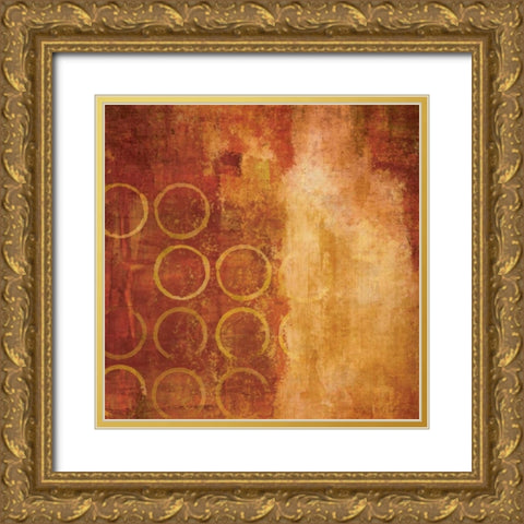 Red Hot II Gold Ornate Wood Framed Art Print with Double Matting by Emery, Kristin