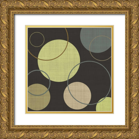 Lime Ricky I Gold Ornate Wood Framed Art Print with Double Matting by Emery, Kristin