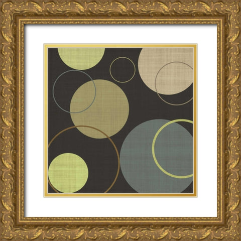 Lime Ricky II Gold Ornate Wood Framed Art Print with Double Matting by Emery, Kristin