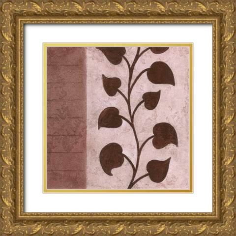 Vine 1 Gold Ornate Wood Framed Art Print with Double Matting by Emery, Kristin